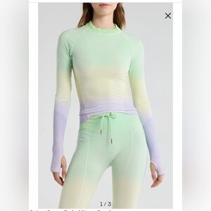 Women's Pastel Gradient Long Sleeve Top